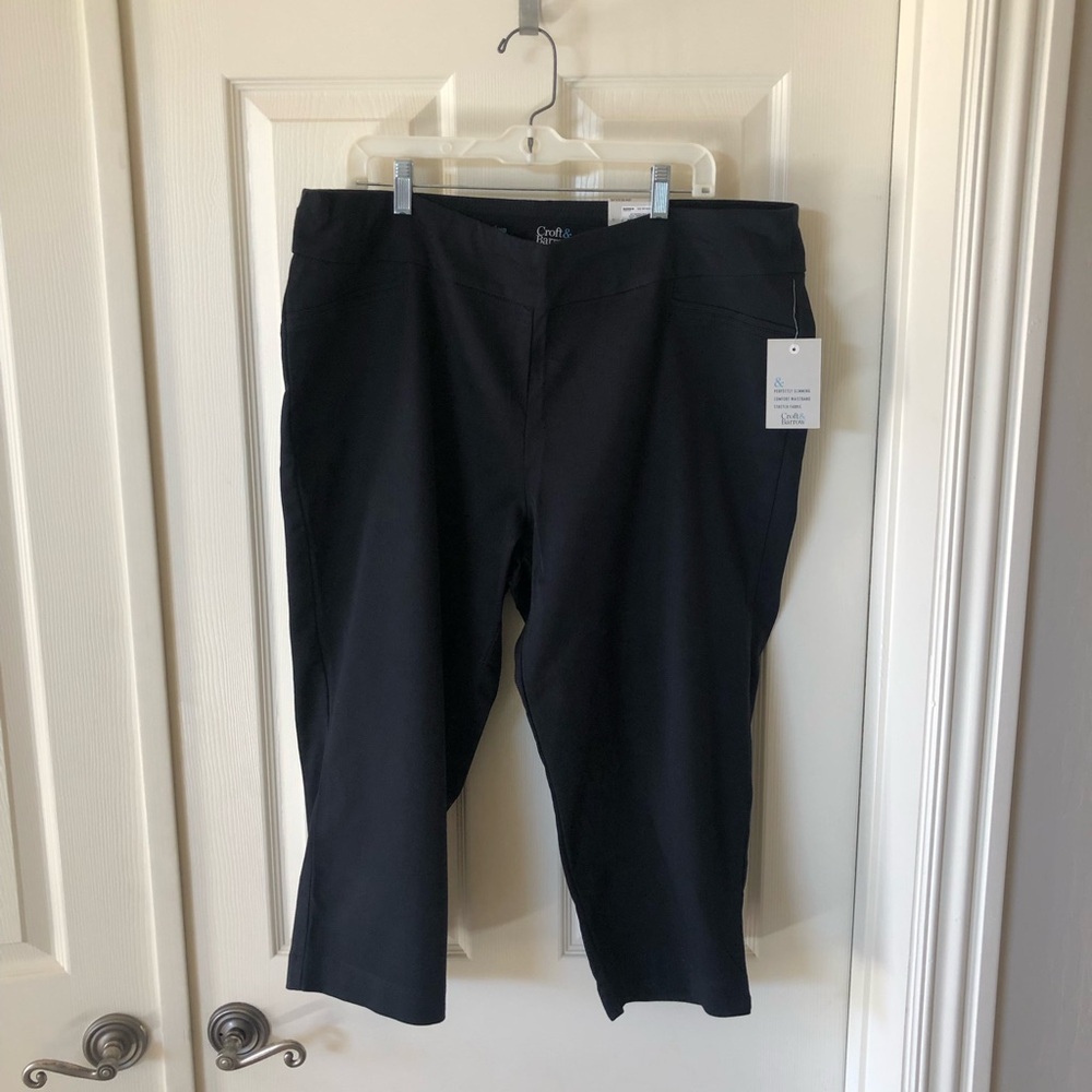 Croft & Barrow Classic Black Women's Capris